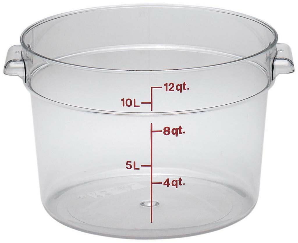 キャンブロ 丸型 フードコンテナー本体 RFSCW12 クリア 業務用 0042200