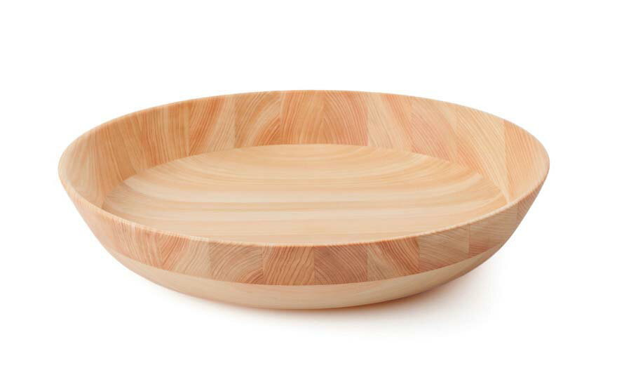 Wooden - ひきよせ ディッシュLL(2段LL)ヒノキ 130113 業務用 0167790