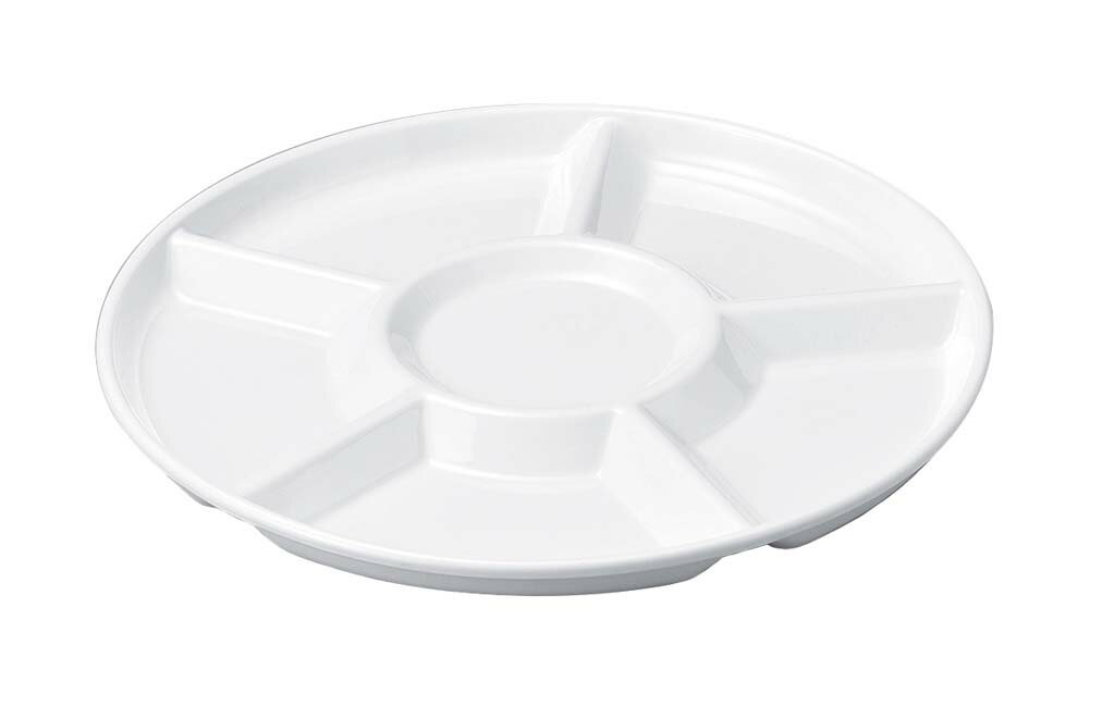 ニューホワイト 丸仕切皿 業務用 0261540