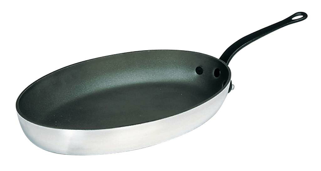 Frying Pans （Aluminum） - ムヴィエール シルバーストーン オーバルフライパン 9853-40cm 業務用 3015200