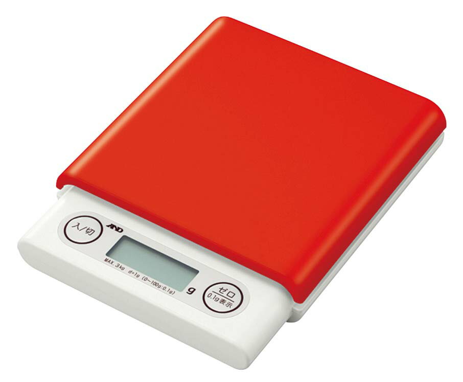 Kitchen Scales - A&D ホームスケール 3kg UH3201 レッド 業務用 3070810
