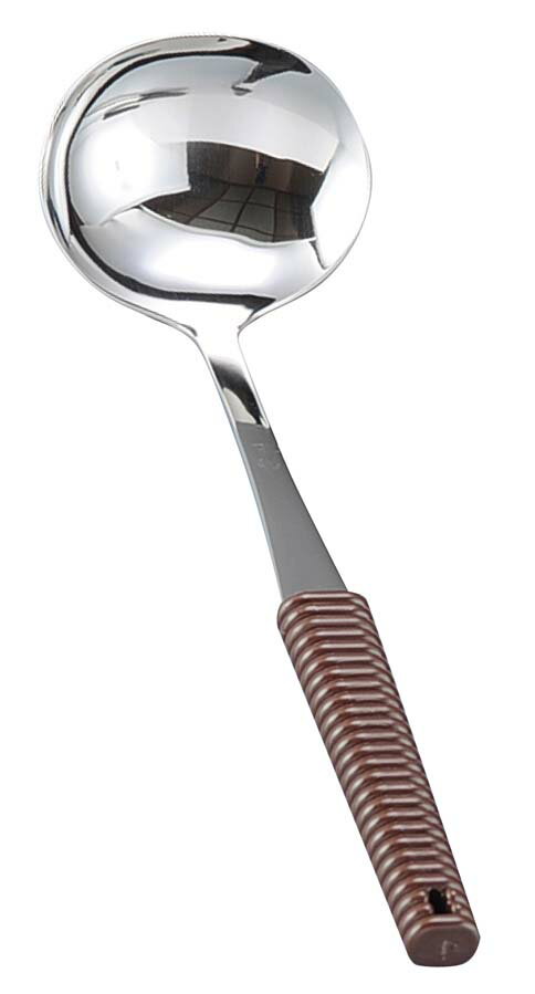 18-8 味道楽 お玉 ブラウン 業務用 3424601