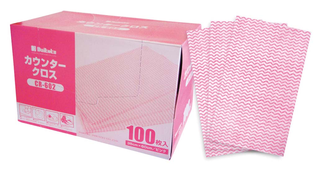 ●型番：CR-602●サイズ350×600(mm)●材質レーヨンPET●テーブル用ふきん、食器拭き、精肉や鮮魚等の下敷き、野菜の水切りに加え、調理・加工時の水分・油分の吸収など、いろいろな用途にご使用いただけます。※商品画像はメーカー提供の...