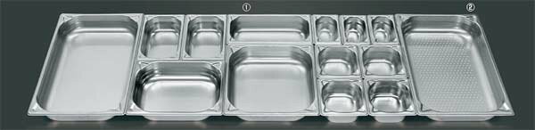 プロシェフ 18-8 GNパン補強重なり防止付 2/3 150mm 業務用 3569401