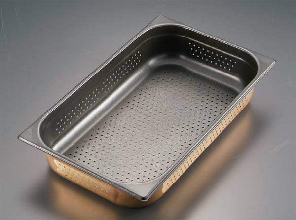 プロシェフ 18-8 ノンスティック穴明GNパン 1/1 150mm 業務用 3570310