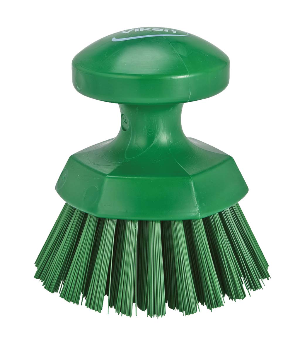 ヴァイカン ハンドブラシ丸 ハードタイプ 38852 グリーン 業務用 3594910