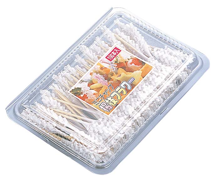 【在庫限り】楊枝チャップ ミニ(100本入)ホワイト 業務用 3712600