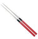 塗り柄盛箸 18cm 朱 業務用 3714600