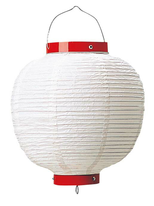 Business Products Services - 丸 ビニール提灯 無地 9号 白 φ240×H350 業務用 3748600