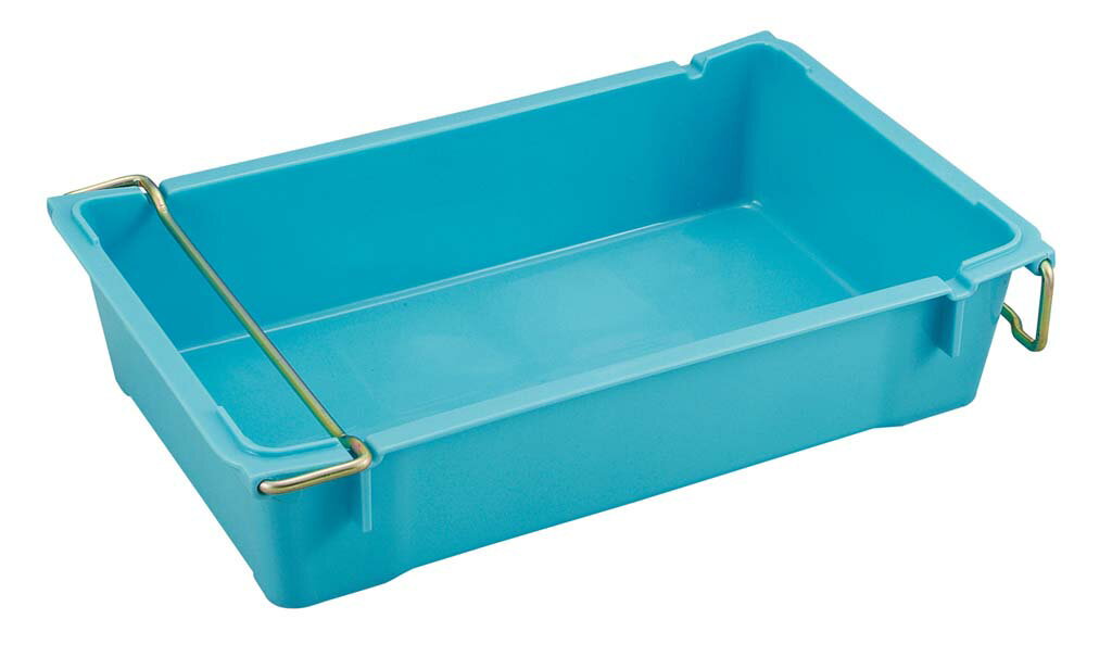 サンコー トロ函 クロームハンドル付 PE製 ブルー 業務用 3758000