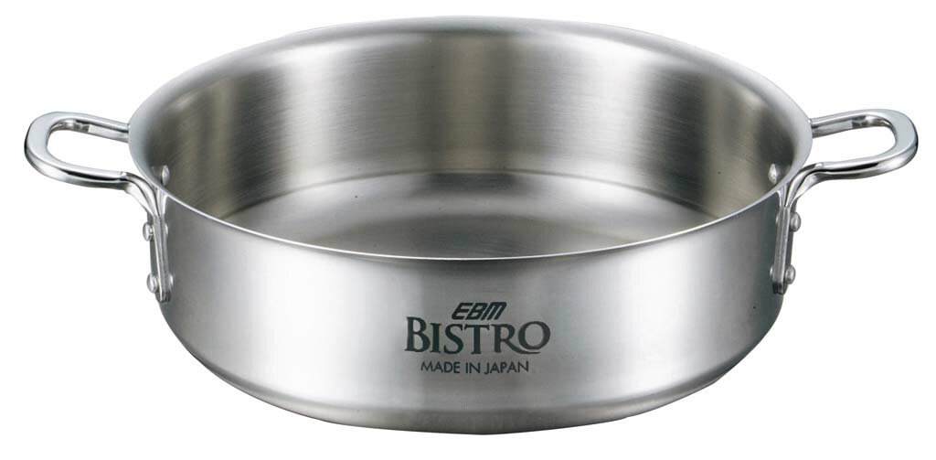 EBM ビストロ 三層クラッド 外輪鍋 30cm 蓋無 業務用 4144200