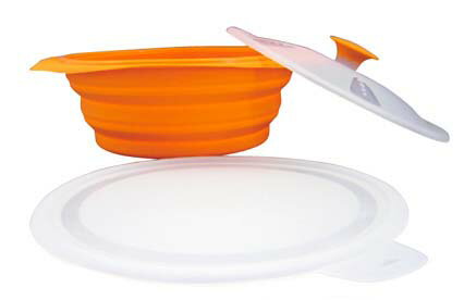シリコン折りたたみキャセロール オレンジ 業務用 4213810