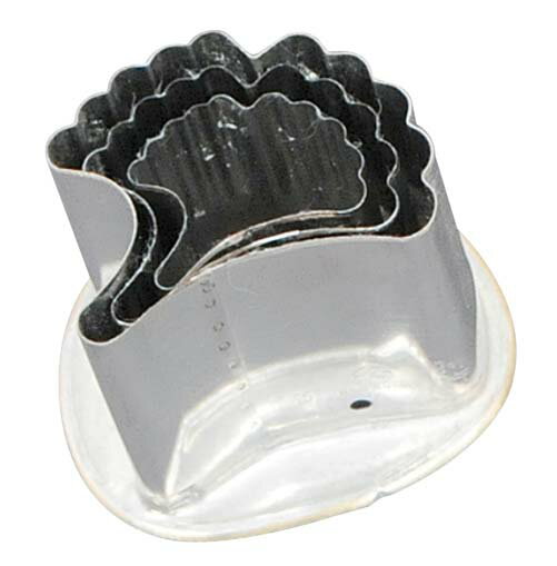 18-8 渕付抜型 銀杏 3pcs 業務用 4276080