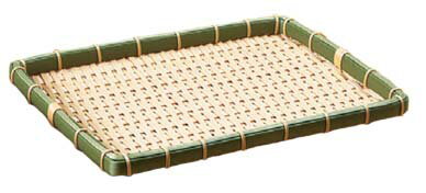 樹脂 身竹 角長かご(浅)45号 91-055C 業務用 4392670(3.0)