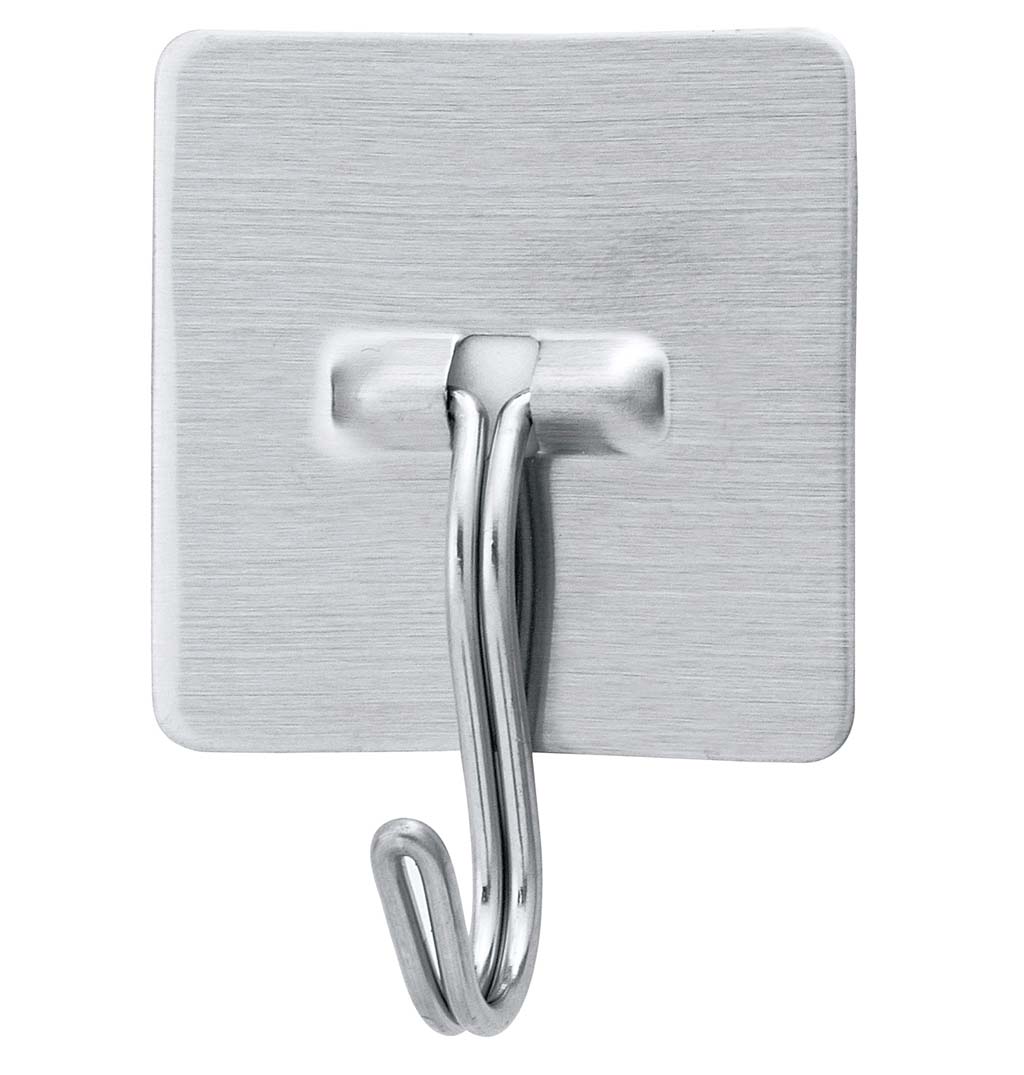 ●型番：H-593●サイズ40×22×H55(mm)●材質ステンレス鋼板●測定・調節/温度範囲/能力等耐荷重：2kg●取付け方法：粘着テープ●フック部が動くため吊り下げもOK。※商品画像はメーカー提供の代表画像を使用しております。複数掲載の画像でも、単品販売の場合がございます。サイズ・カラー・型番・付属品等は商品名・商品説明欄をご確認ください。※製造時期により、パッケージや商品の規格が異なる場合がございます。予めご了承ください。ご不明点などございましたらいつでもお気軽にお問い合わせくださいませ。