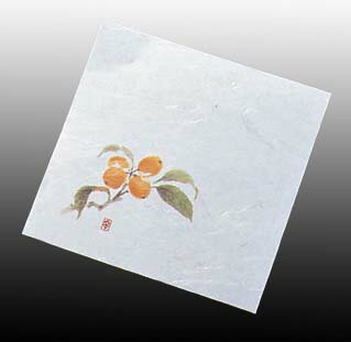 盛彩 ニュー四季懐紙 4寸(100枚入)NS-22 びわ(7月〜9月) 業務用 5906100