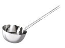 18-8 長柄付ひしゃく楕円グリップ 24cm(3.85L)柄長75cm 業務用 6029540