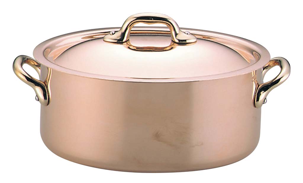 Copper Pots - ムヴィエール カパーイノックス オーバルココット蓋付 16cm 6721(6521) 業務用 6272200