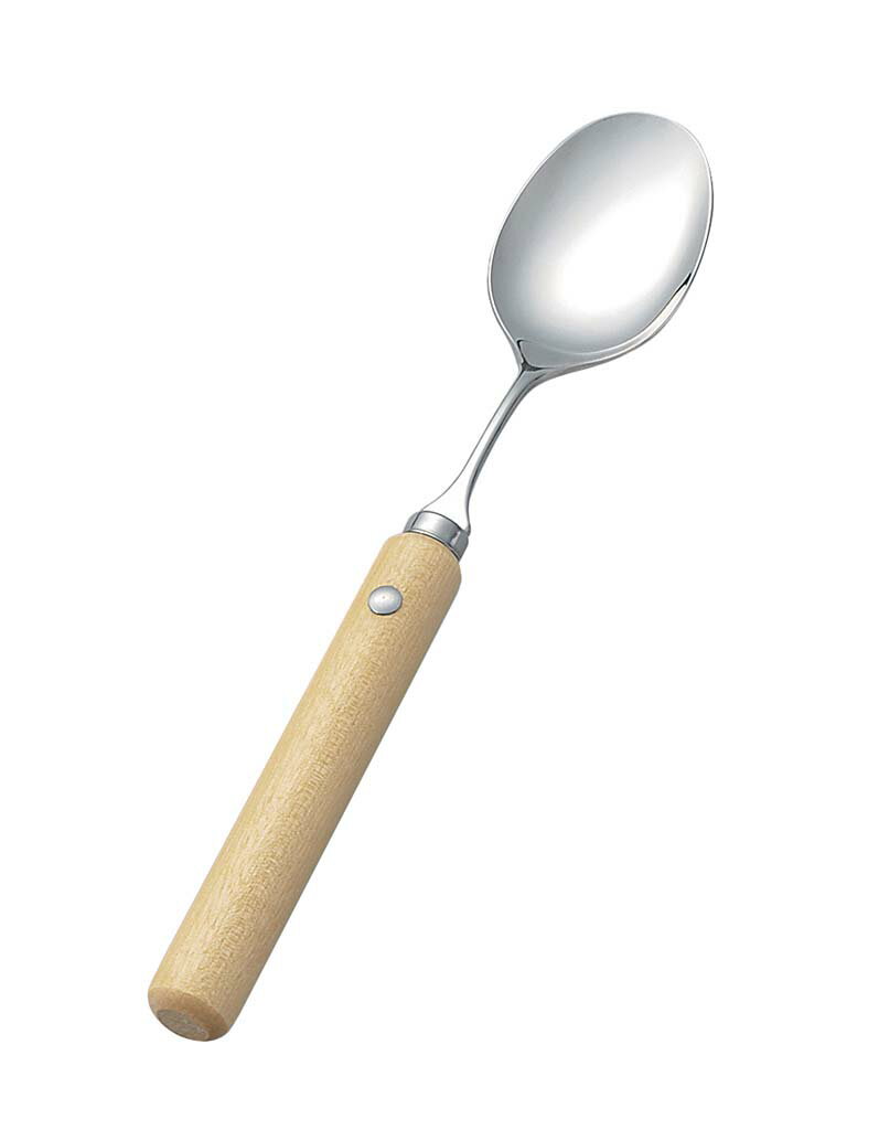 木製 丸 ハンドル スプーン 大(R-7) 業務用 6539500