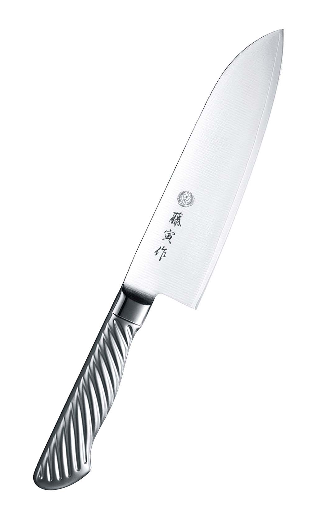 All Stainless Steel - 藤寅作 オールステンレス 三徳庖丁 FU-895 17cm 業務用 6569501
