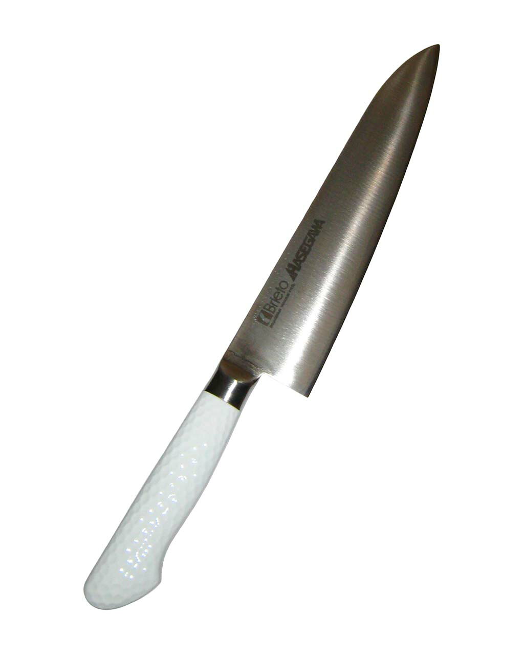 ●型番：MGK-24●サイズ376(mm)●重量：224g●板厚：背:2.0(mm)●材質不錆スウェーデン鋼13クロームステンレス18-8ステンレス鋼抗菌特殊塗装●抗菌：○●洗浄機：不可●刃渡り：24cm●一流包丁メーカーとの共同開発製品ですから、品質は保証付きです。●材質は、不錆スウェーデン鋼をベースにしたブライト特殊鋼です。●柄は18-8ステンレス鋼の一体仕上げで雑菌の棲みかを作りません。また、抗菌特殊塗装を施してありますから、食材別使い分け管理に効果的です。●刃部と柄を溶接一体化してありますので、プラスチック柄の包丁のように、刃部と柄の連結部の隙間に汚水がしみ込む恐れがなく、たいへん衛生的です。●柄の部分に抗菌剤配合塗料を焼付塗装しているため、さらに衛生的です。●「無機系抗菌剤カネボウバクテキラー」を標準仕様として配合しています。衛生管理の面において、清潔に安心してご使用いただけます。食材による変色はありません。●両刃※商品画像はメーカー提供の代表画像を使用しております。複数掲載の画像でも、単品販売の場合がございます。サイズ・カラー・型番・付属品等は商品名・商品説明欄をご確認ください。※製造時期により、パッケージや商品の規格が異なる場合がございます。予めご了承ください。ご不明点などございましたらいつでもお気軽にお問い合わせくださいませ。