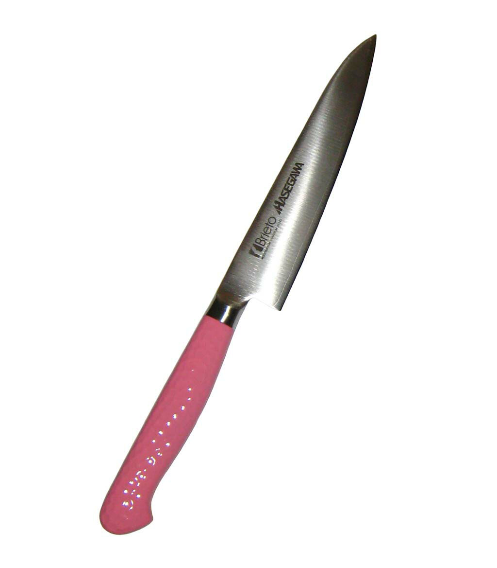 ハセガワ 抗菌カラー庖丁 ペティーナイフ MPK-15 15cm ピンク 業務用 6606620