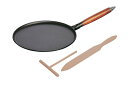 ストウブ 木柄 クレープパン 28cm ブラック 40509-525 業務用 6645200