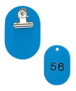 クロークチケット KF968 1〜50セット スカイブルー 業務用 6836400