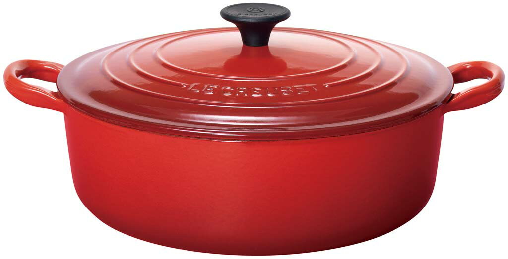 ル・クルーゼ トラディション ココットジャポネーズ 24cm 25052-24-06 チェリーレッド 業務用 6869010