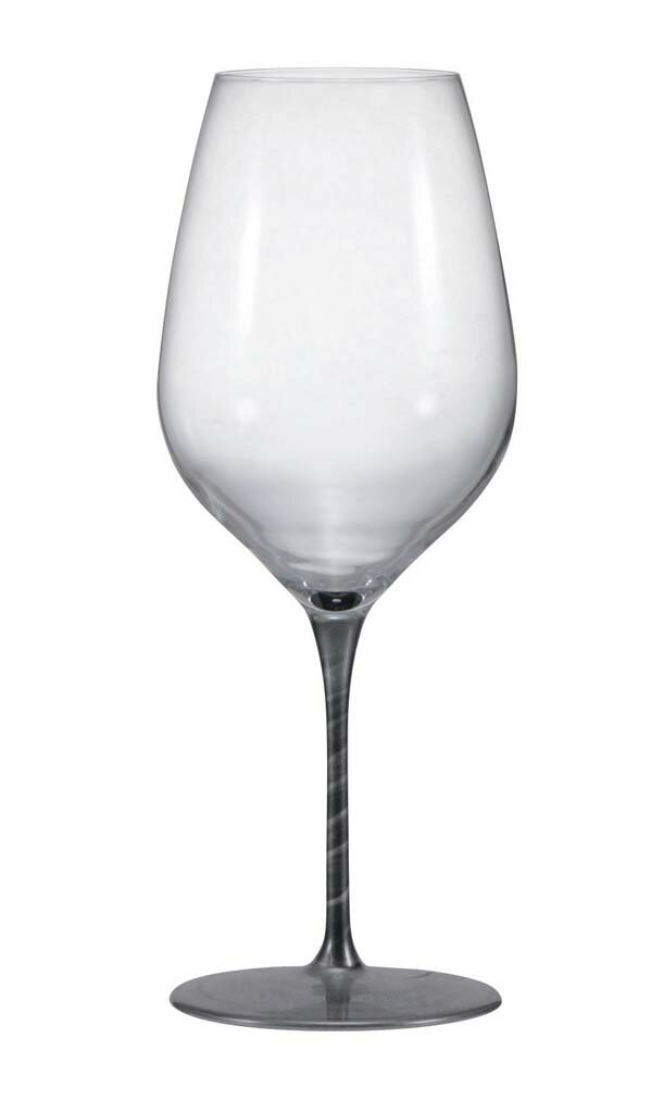 Wine Glasses - 漆塗ワイングラス L 550ml シルバー 業務用 6919200