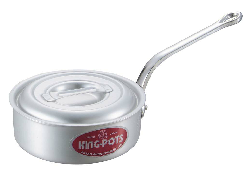 Small Pans - キングアルマイト 浅型 片手鍋(目盛付)15cm 業務用 7262500