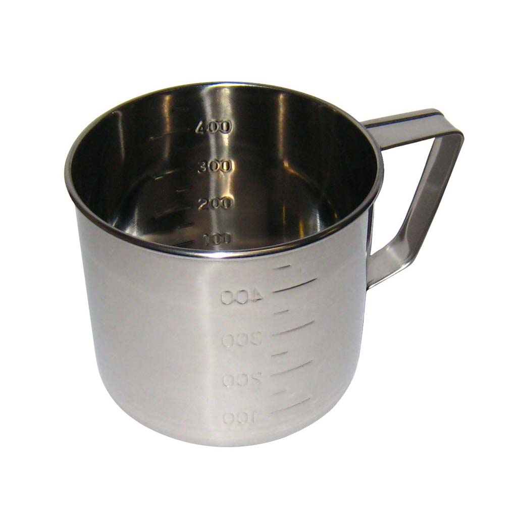 【在庫限り】クローバー 18-8 口無 計量水マス 500cc 業務用 0394800