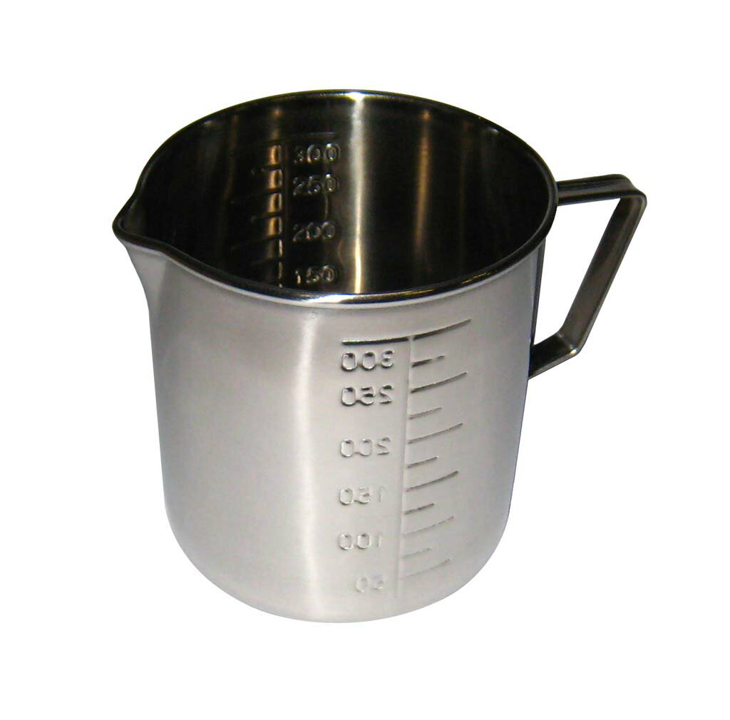 【在庫限り】クローバー 18-8 口付 計量水マス 300cc 業務用 0395020