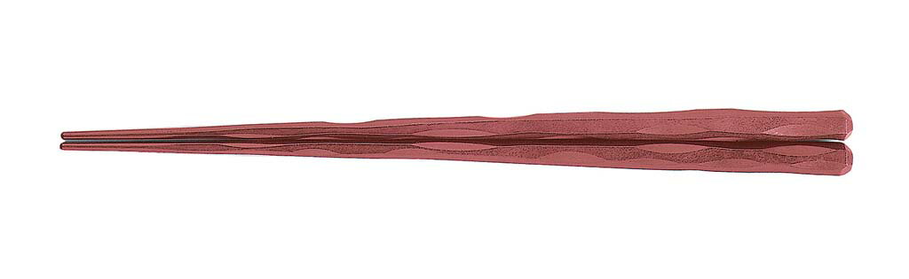 【在庫限り】SPS樹脂塗箸 六角一刀彫 24.0cm 茶 6-1331-6 業務用 0442380