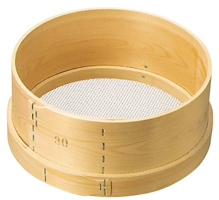 木枠 ステン張 パン粉フルイ 尺(30cm)