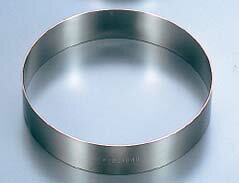 Round Shape - EBM 18-8 アルゴン溶接 丸型 ケーキリング φ150×H30 業務用 7401400