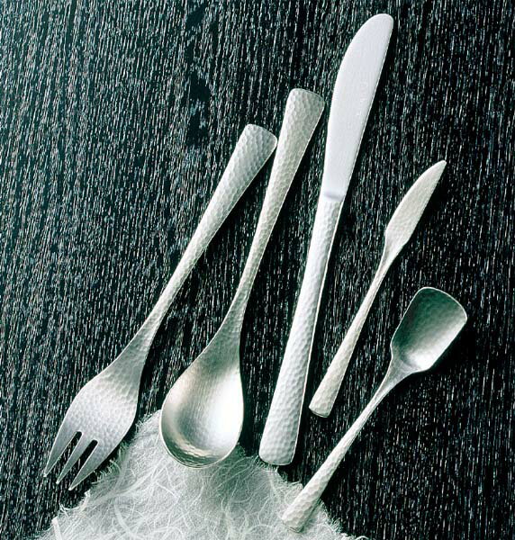 Cocktail Fork - 【在庫限り】18-8 和味 槌目入 ヒメフォーク 業務用 7445300