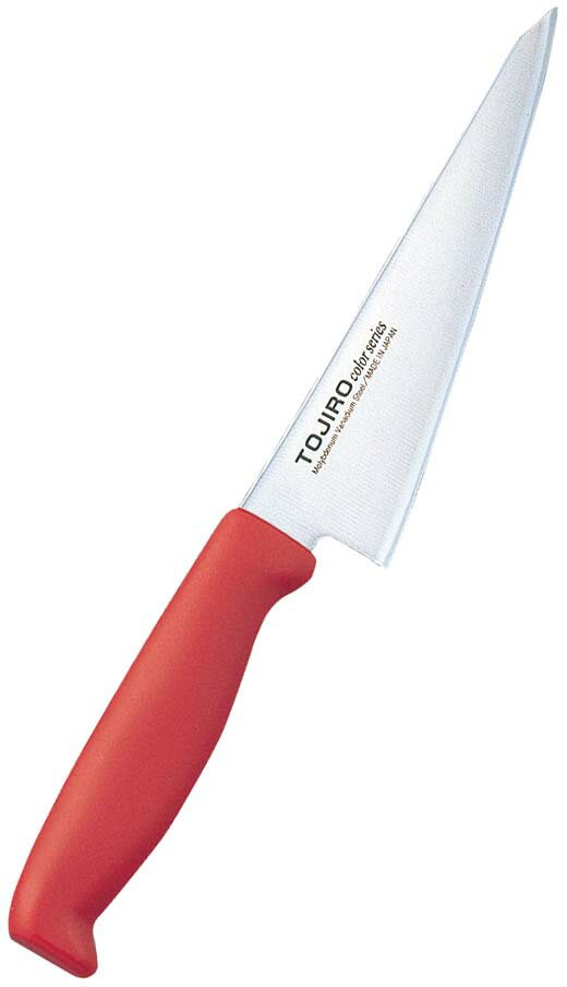 トウジロウ カラー庖丁 骨スキ 15cm F-162R 赤 業務用 7587230