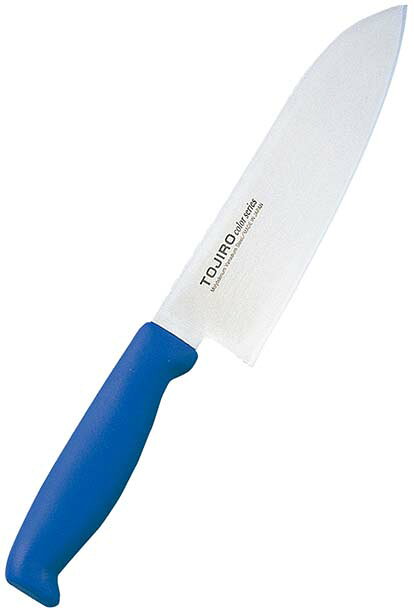トウジロウ カラー庖丁 三徳 17cm F-192BL 青 業務用 7588240