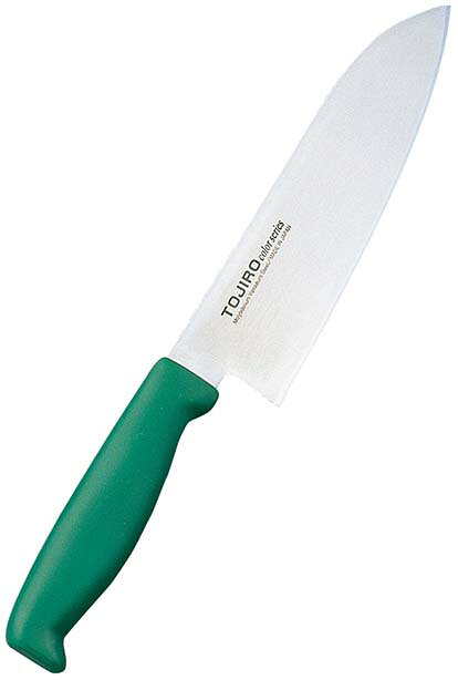 樂天商城 - トウジロウ カラー庖丁 三徳 17cm F-242G 緑 業務用 7588250