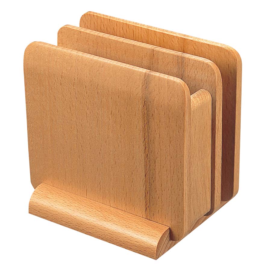 木製 ナフキン&メニュースタンド ナチュラル(15222) 業務用 7720300