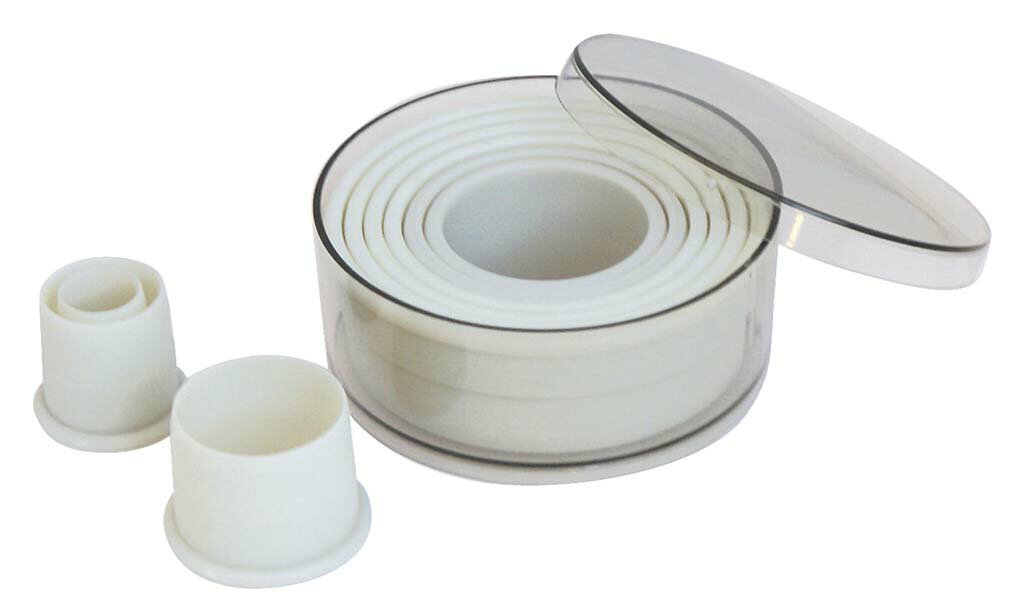 デバイヤー 樹脂製パテ抜 丸型 9pcsセット 4308.00 業務用 7793500