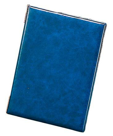 えいむ レザータッチメニューブック LB-401 大 ダークブルー 業務用 7840000