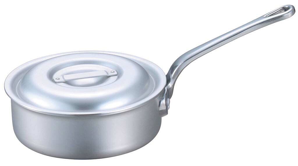 Pans - EBM アルミ プロシェフ IH 浅型 片手鍋(目盛付)21cm 業務用 8109000