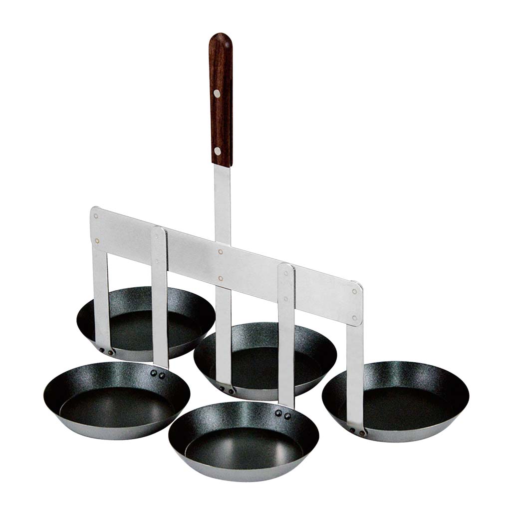 EBM ステンレス らくらくカキ揚げ(フッ素コート)5連 業務用 8145210