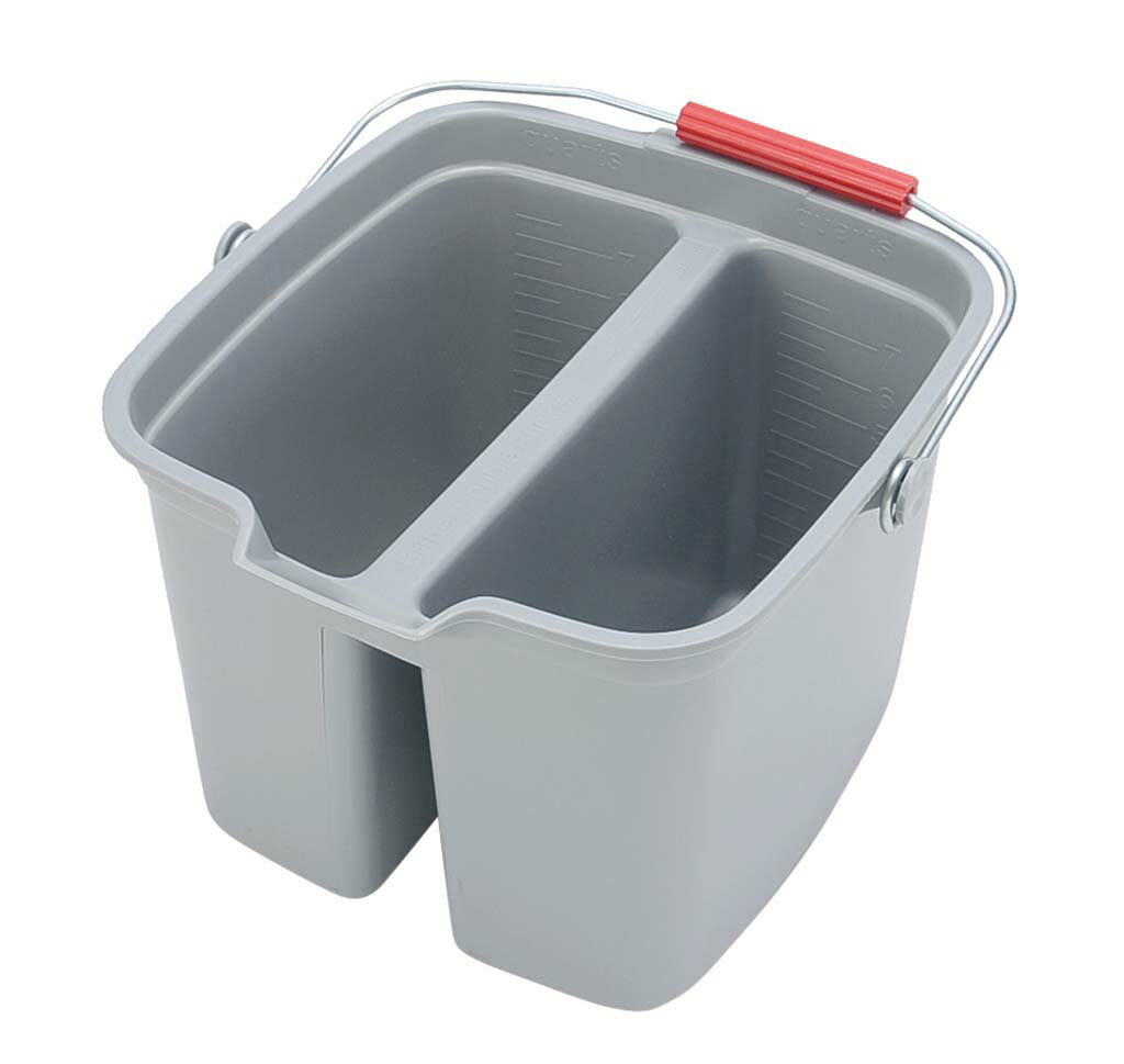 ラバーメイド ダブルペール 2617 グレー 16L 業務用 8168500