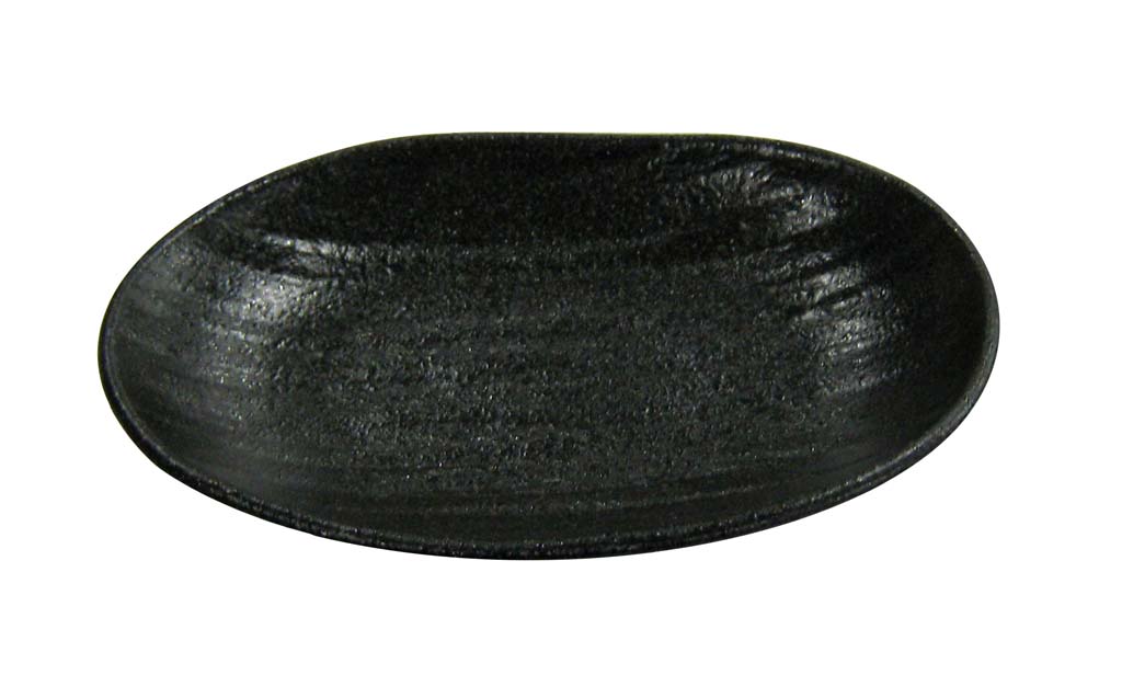 Oval Dishes - 天目砂鉄 楕円皿 6寸(185×116) 業務用 8180270