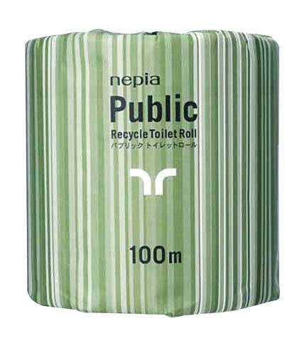 パブリック トイレットペーパー 100mシングル(80ヶ入) 業務用 8392500