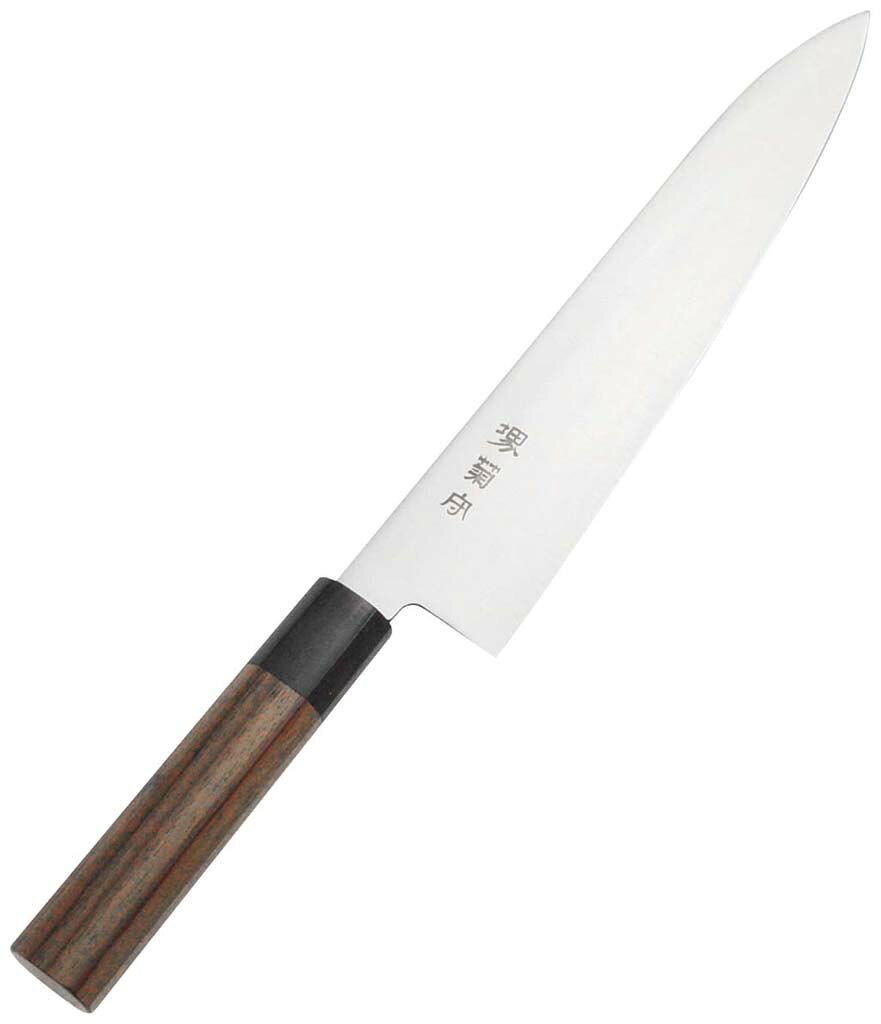 乐天商城 - 堺菊守(モリブデン鋼)和式 ウォールナット柄 牛刀 30cm 業務用 8500300