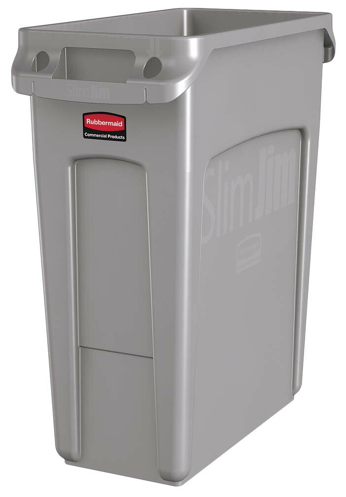 Dustbins - ラバーメイド スリムジムコンテナー グレー 1971258 60.6L 業務用 8560310